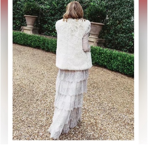 NWT Antonio Melani x Born
on Fifth Clara Metallic Lace
Tiered Ruffle Maxi Dress - Picture 8 of 16